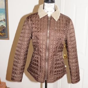 Brown Tsunami Quilted Jacket